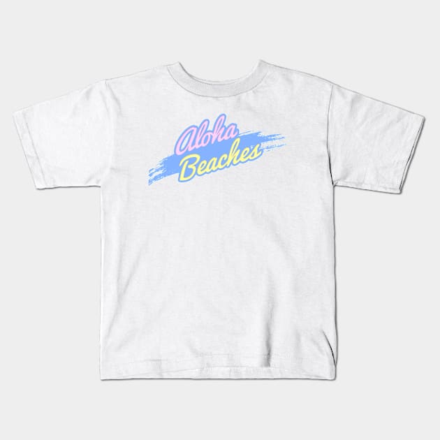 Aloha Beaches Kids T-Shirt by Enzai